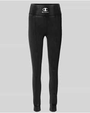 Champion Skinny Fit Leggings Mit Fixierten Bügelfalten - Schwarz