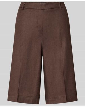 RAPHAELA by BRAX Regular Fit Bermuda aus Leinen-Mix Modell 'PHILIPA' - Braun