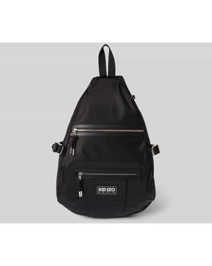 KENZO Rucksack Mit Label-Detail - Schwarz