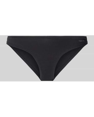 Organic Basics Slip mit Label-Print - Schwarz