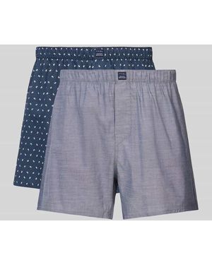 Christian Berg Men Boxershorts Mit Elastischem Bund Im 2Er-Pack - Blau