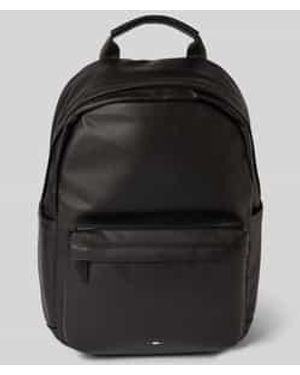 Bugatti Rucksack mit Logo-Prägung Modell 'RICO' - Schwarz