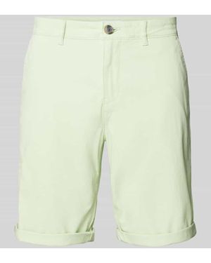 Tom Tailor Slim Fit Chinoshorts Mit Eingrifftaschen - Grün