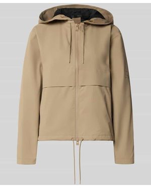 Rains Regular Fit Jacke mit Kapuze Modell 'Suva' - Natur