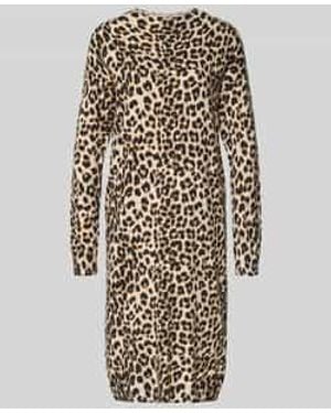 Christian Berg Women Knielange Gebreide Jurk Van Viscose - Wit