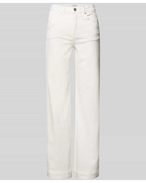 Stefanel Bootcut Jeans im 5-Pocket-Design - Weiß
