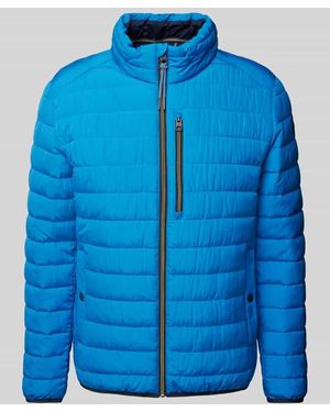 Fynch-Hatton Steppjacke Mit Stehkragen - Blau