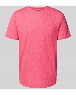 Tom Tailor Regular Fit T-Shirt aus Baumwoll-Mix - Pink