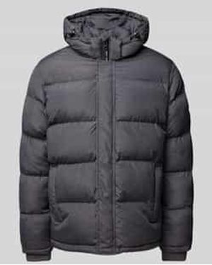 Pepe Jeans Gewatteerd Jack Met Capuchon - Grijs
