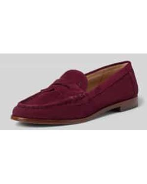 Ralph Lauren Loafers Met Gestructureerde Zool, Model 'Wynnie' - Paars
