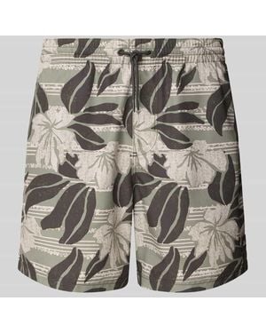 O'neill Sportswear Badehose mit Label-Patch Modell 'CALI FLORAL' - Grau