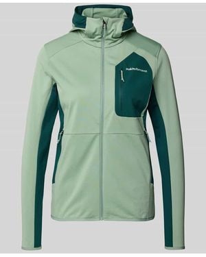 Peak Performance Jacke mit Logo-Stitching - Grün