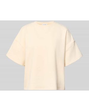 Oh April Sweatshirt mit 1/2-Arm Modell 'Karo' - Natur
