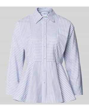 Marella Bluse in tailliertem Schnitt Modell 'SCALIGA' - Blau