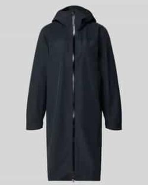 Peak Performance Lange Jas Met Tweewegritssluiting En Capuchon - Blauw