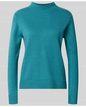 Betty Barclay Regular Fit Pullover aus Viskose-Mix Modell 'NOS AUGUST' - Blau