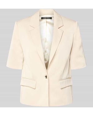 Swing Slim Fit Blazer mit 1/2-Arm - Natur
