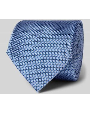 Profuomo Seidenkrawatte Mit Allover-Muster - Blau