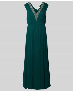 Guido Maria Kretschmer Abendkleid mit Zierstein- und Paillettenbesatz Modell 'Melissa' - Grün