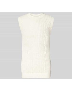 Won Hundred Slim Fit Pullunder in Strick-Optik - Weiß