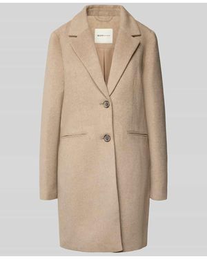 Tom Tailor Slim Fit Mantel mit Woll-Anteil - Natur