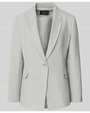 S.oliver Regular Fit Blazer mit Viskose-Anteil - Grau