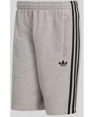 adidas Originals Regular Fit Sweatshorts Met Gestikt Logo - Grijs