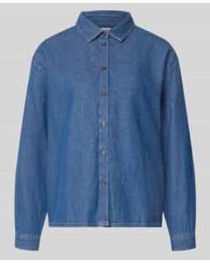 Ichi Spijkerblouses - Blauw