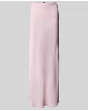 BOSS Regular Fit Maxi-Rock mit feiner Struktur Modell 'VISOS' - Pink