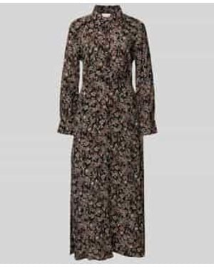 Freequent Maxi-jurk Met Knoopsluiting - Zwart