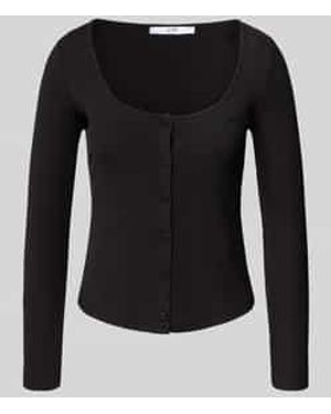 Guess Pyjamabovendeel Met Structuurmotief - Zwart