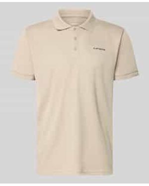 Icepeak Regular Fit Poloshirt Met Logoprint Model 'Bellmont' - Naturel