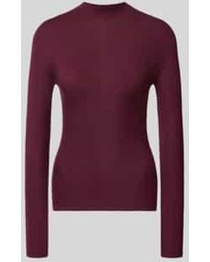 BOSS Slim Fit Pullover Met Turtleneck Van Zuivere Scheerwol, Model 'Foliora' - Paars