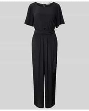 Tom Tailor Jumpsuit Met Ingelegde Plooien - Zwart