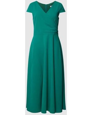 Paradi Cocktailkleid in unifarbenem Design - Grün