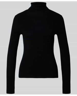 Marc Cain Rollkragenpullover aus Schurwoll-Mix - Schwarz