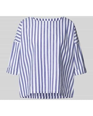 Rich & Royal Relaxed Fit Bluse mit überschnittenen Schultern - Blau
