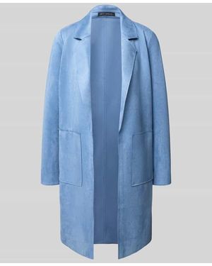 Betty Barclay Regular Fit Longblazer mit aufgesetzten Taschen Modell 'LT AUGUST' - Blau