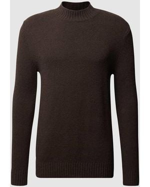 DRYKORN Strickpullover Mit Stehkragen Modell 'Zayn' - Schwarz