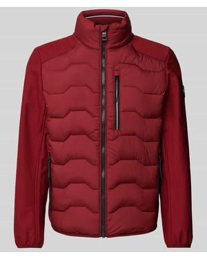 Tom Tailor Regular Fit Funktionsjacke Mit Steppnähten - Rot