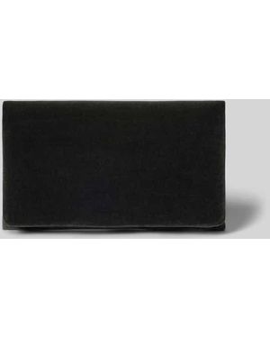 Abro⁺ Clutch aus Leder mit Reißverschlussfach innen - Grau