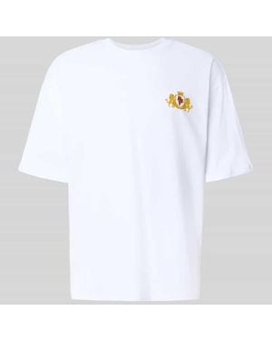 Review T-Shirt mit Label-Patch - Weiß