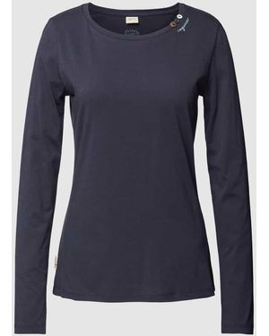 Ragwear Longsleeve mit Rundhalsausschnitt - Blau