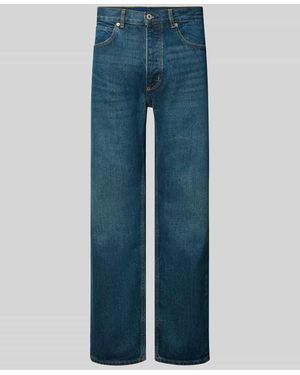 HUGO Straight Fit Jeans aus Baumwoll-Mix Modell 'Jonah' - Blau