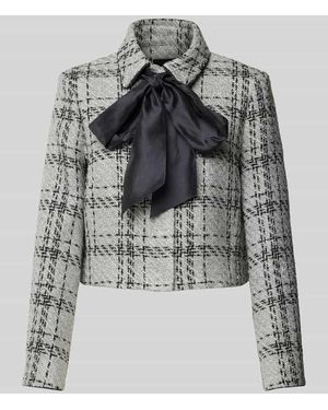 Marc Cain Cropped Blazer Mit Schleifen-Detail - Grau