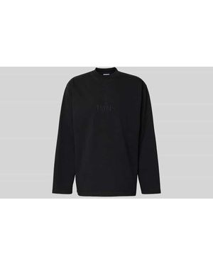 Vetements Regular Fit Sweatshirt aus Baumwolle - Schwarz