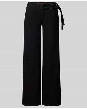 Gina Tricot Bootcut Jeans aus Baumwoll-Mix - Schwarz