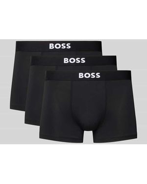 BOSS Trunks im 3er-Pack Modell 'MICRO ONE' - Schwarz