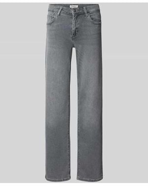 ONLY Straight Fit Jeans aus Baumwoll-Mix Modell 'BLUSH' - Grau