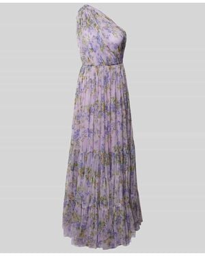 LACE & BEADS Abendkleid mit gelegten Falten - Lila